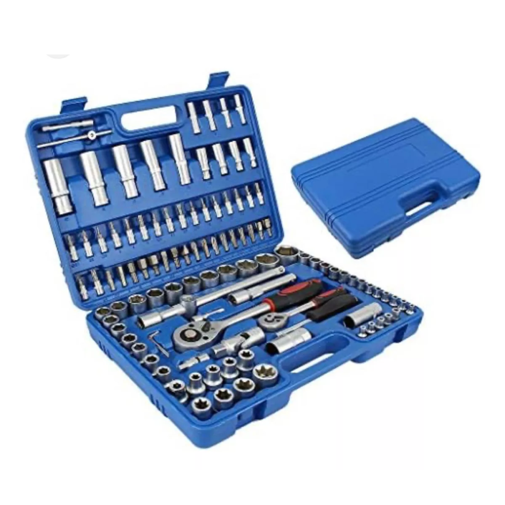 Caja dados llaves herramientas 108 pieza